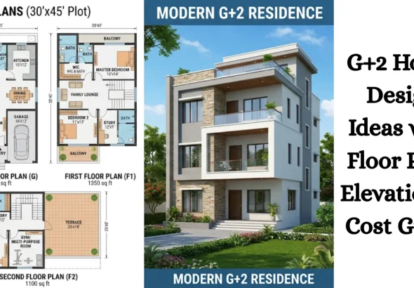 G+2 House Design Ideas with Floor Plan, Elevation & Cost Guide