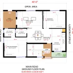40x30 House Plans 2BHK & 3BHK Layouts with Modern Elevation