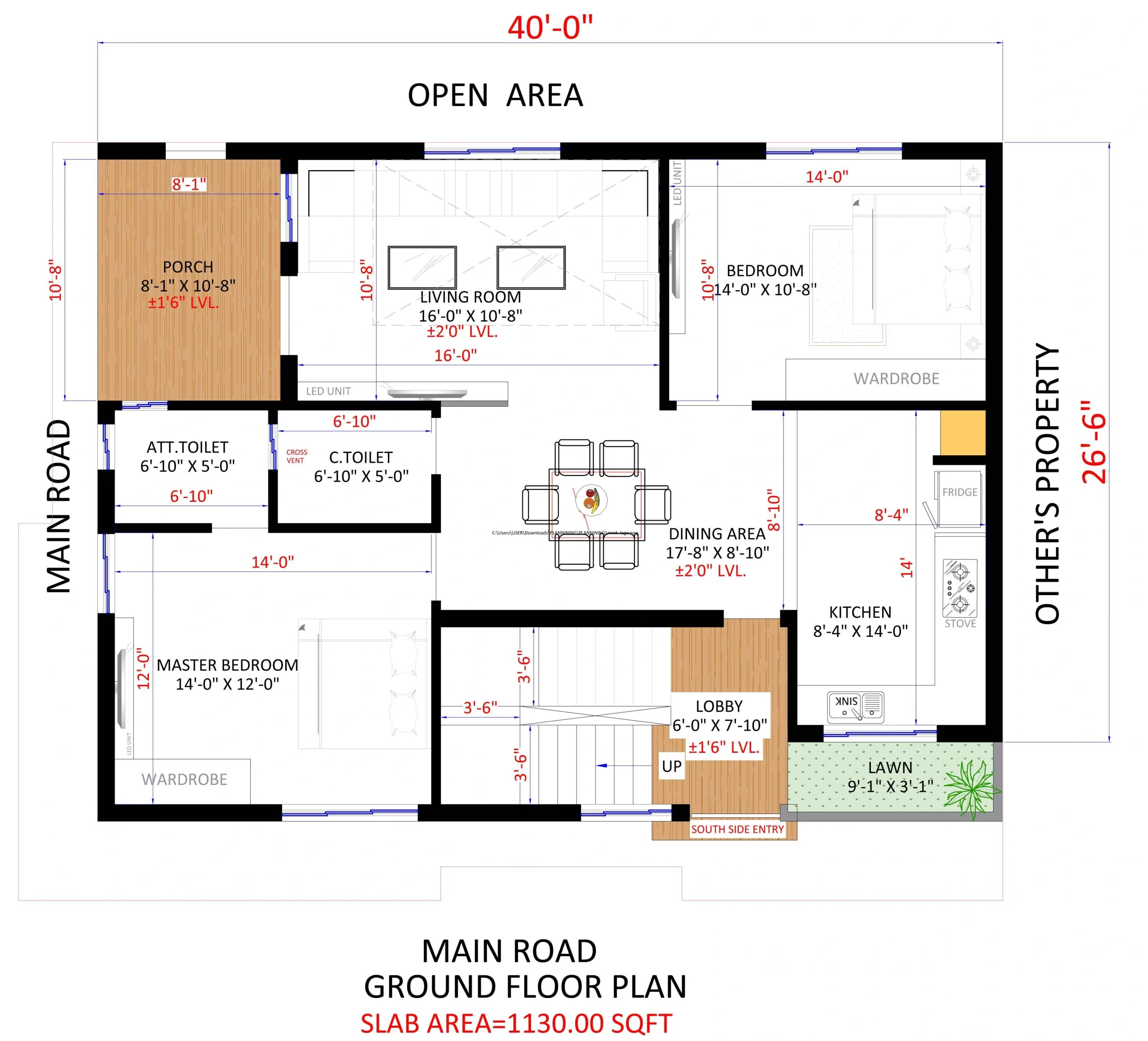 40x30 House Plans 2BHK & 3BHK Layouts with Modern Elevation
